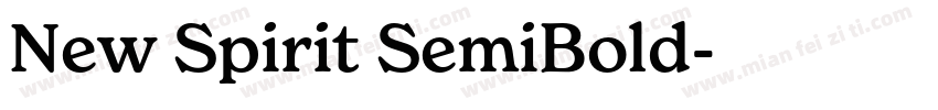 New Spirit SemiBold字体转换
